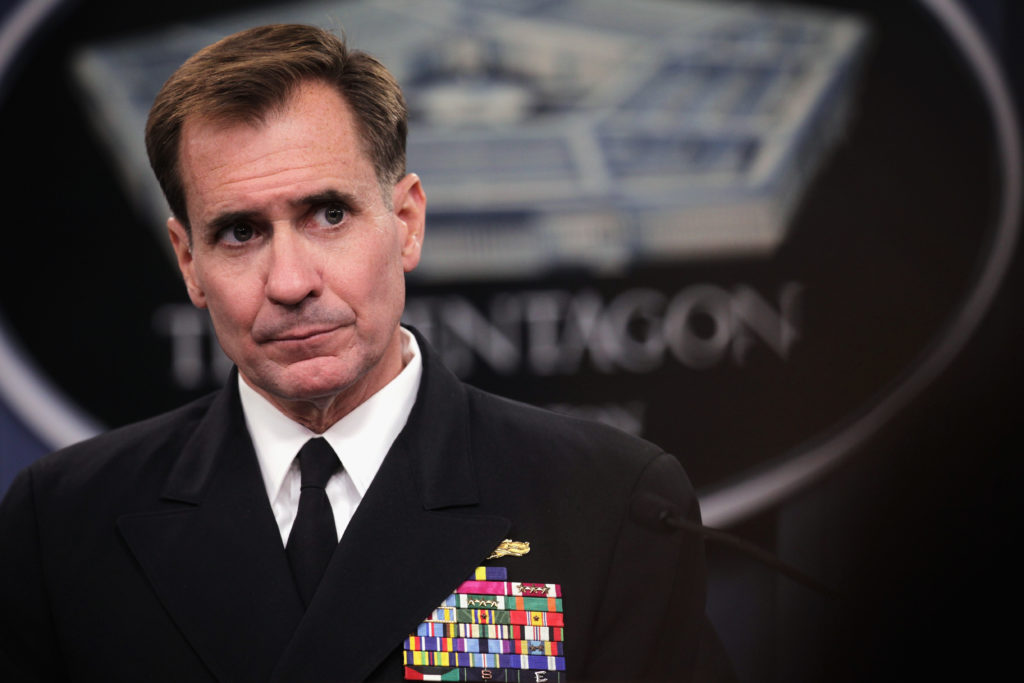 This image has an empty alt attribute; its file name is WATCH-Pentagon-spokesman-John-Kirby-holds-briefing-on-failures-in.jpg