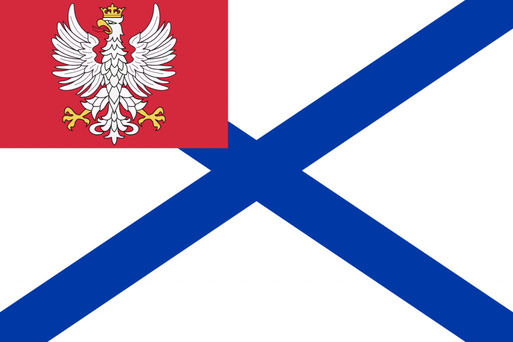 This image has an empty alt attribute; its file name is 1200px-Military_ensign_of_Vistula_Flotilla_of_Congress_Poland.svg_-1024x683.png