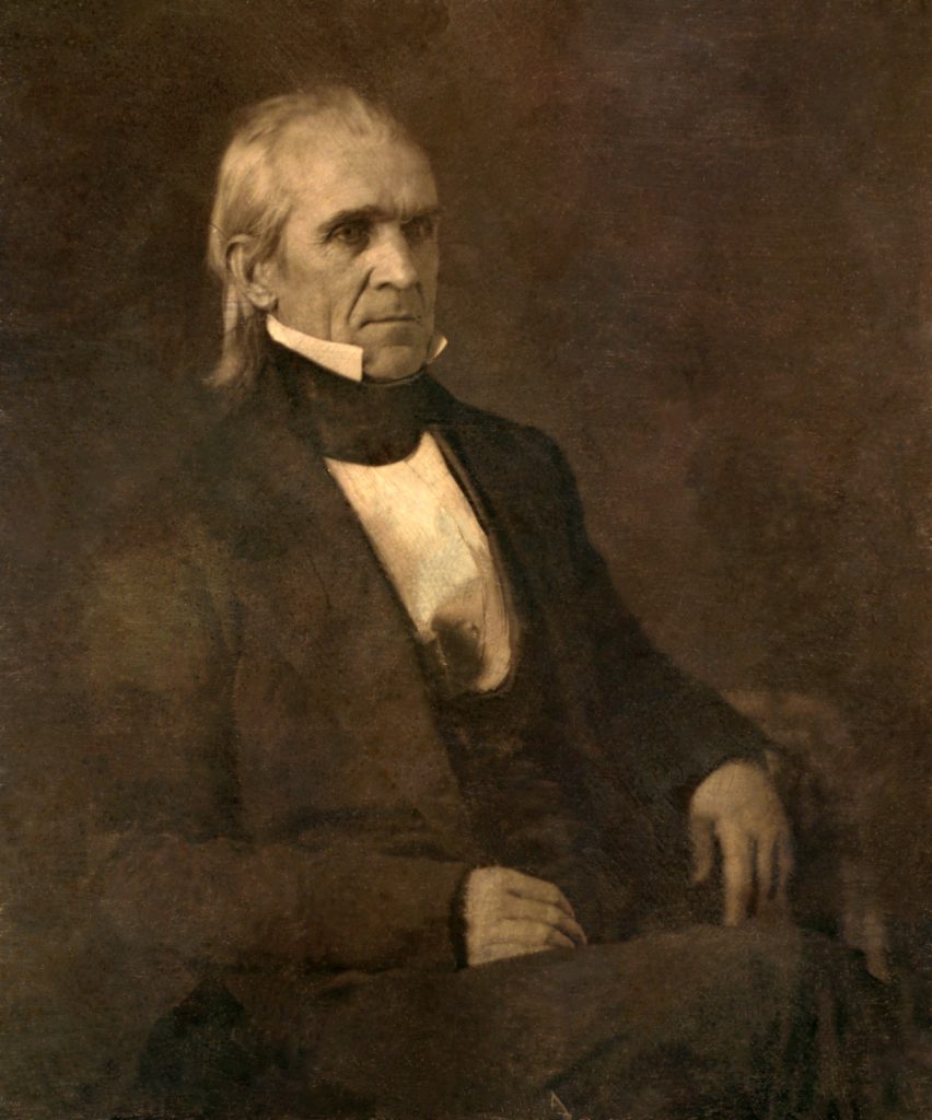 This image has an empty alt attribute; its file name is James_Polk_restored-852x1024.jpg